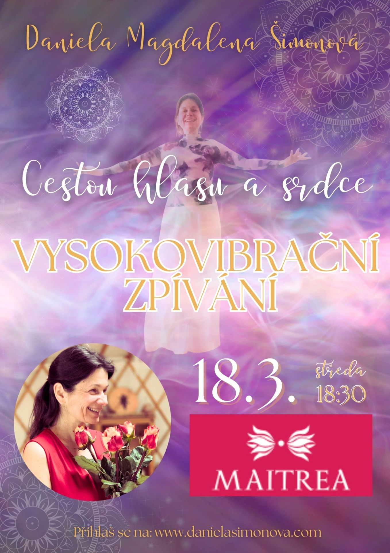 Vysokovibrační zpívání 18.3. Maitrea, Praha